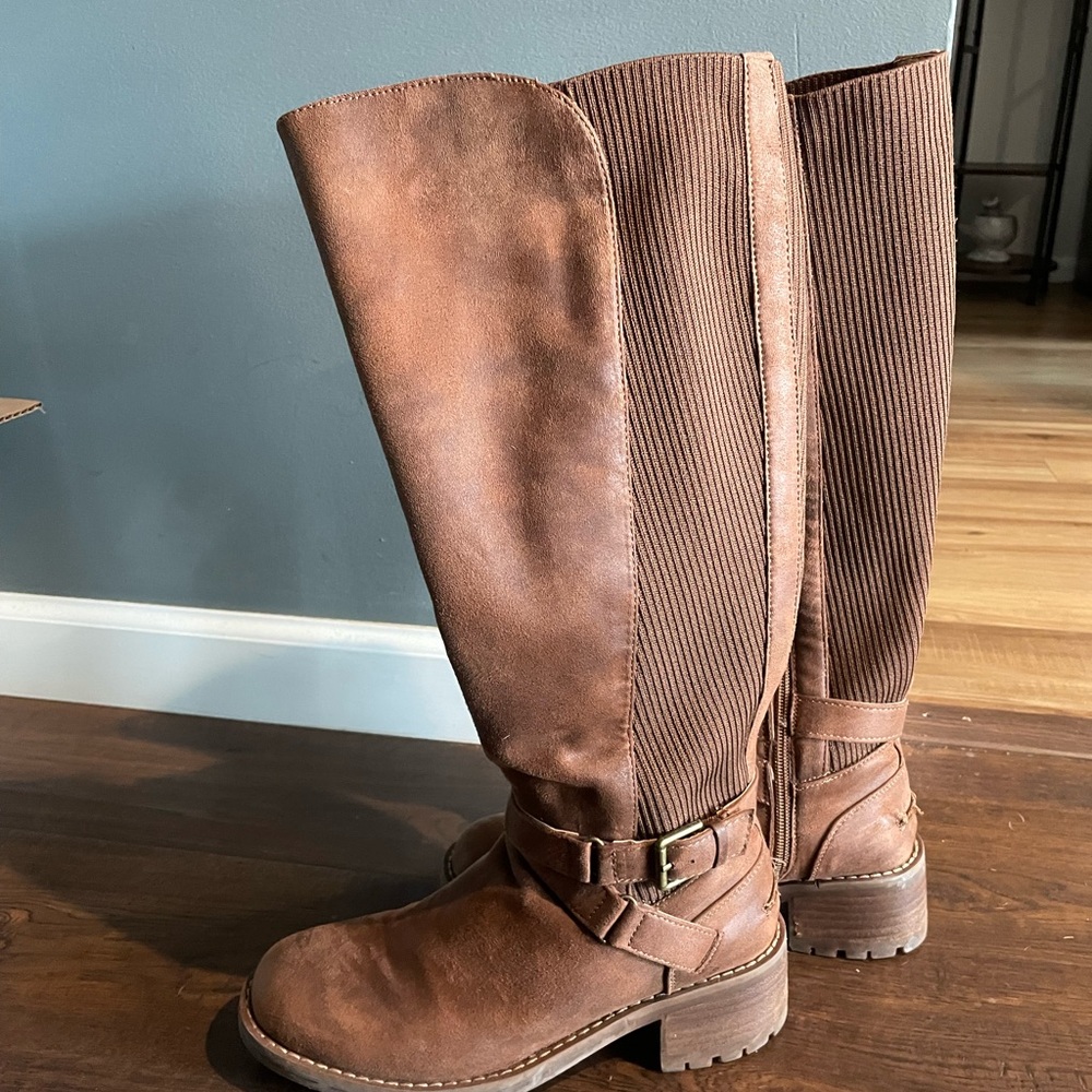 DSW Tan Over the Knee Boots